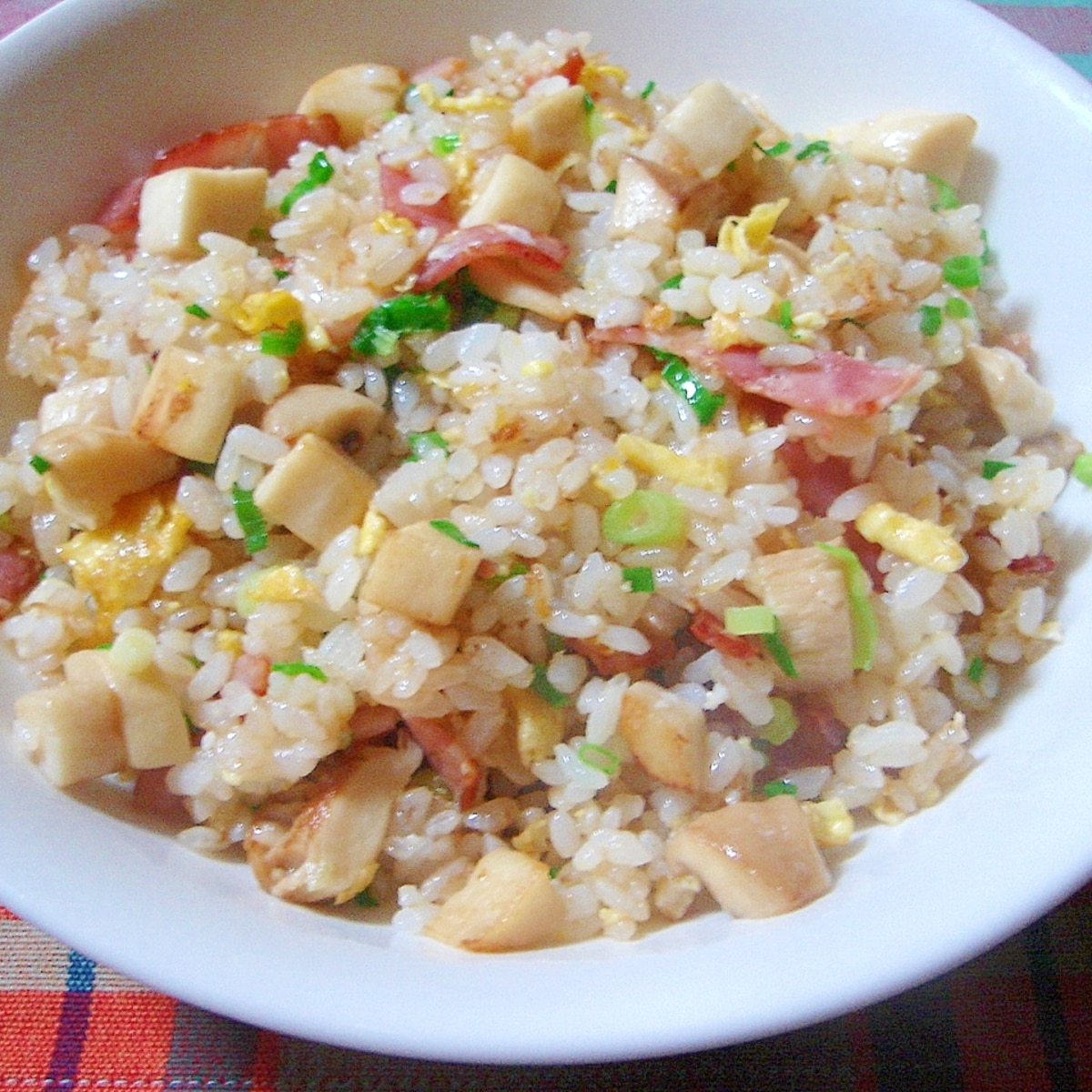 エリンギとベーコンのバター醤油チャーハン レシピ 作り方 By 四月のヒーロー 楽天レシピ